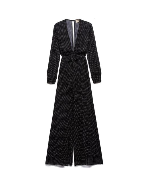Aniye By Black Polka Dot Long Jumpsuit