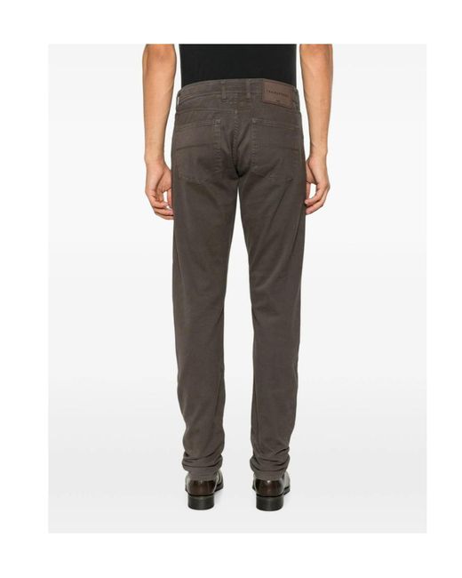 Tramarossa Gray Casual Trousers With Belt Loops for men