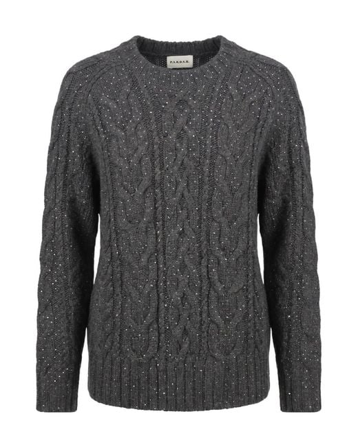 P.A.R.O.S.H. Gray Crew-Neck Sweater