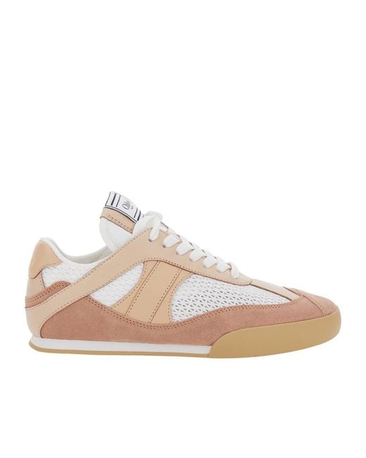 Chloé Natural Chloé Kick Lace-Up Sneakers