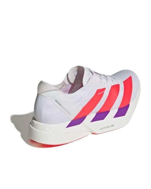 Adidas Pink Adizero Adios Pro 4 Sneakers for men