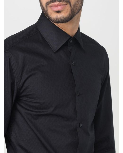 Boss Blue Long-Sleeved Shirt for men