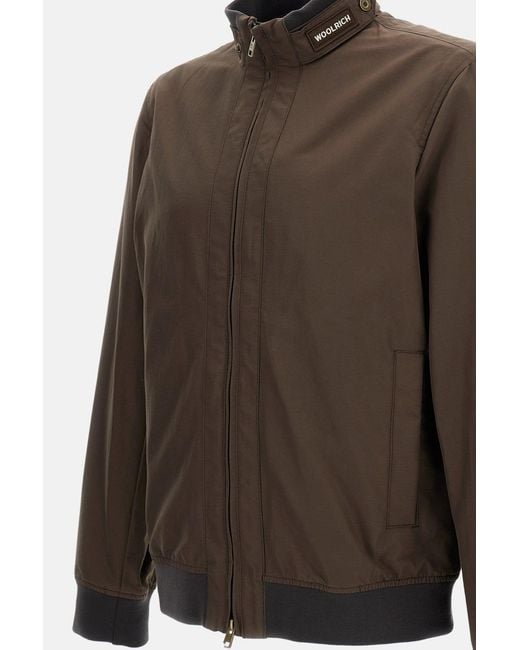 Woolrich Brown Spring Lewis Bomber Jacket for men