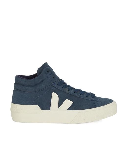 Veja Blue Logo-Lacing Casual Sneakers