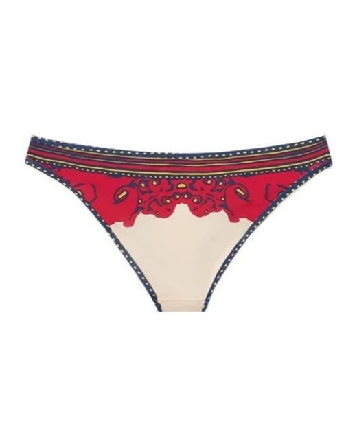 LaDoubleJ Red Print Bikini Bottom