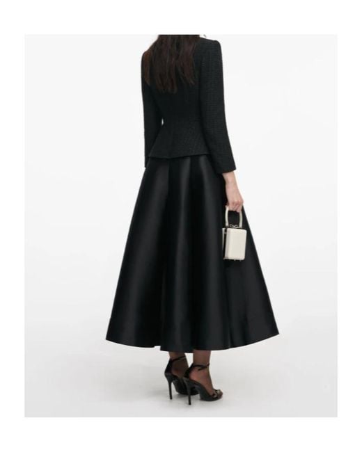 Self-Portrait Black Embellished Midi Dress