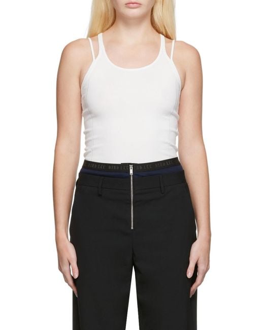 Dion Lee White Density Double-Strap Tank Top for men
