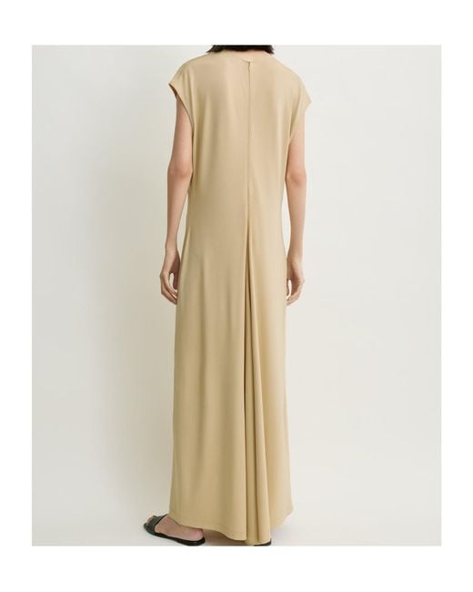 Totême Metallic V-Neck Jersey Dress