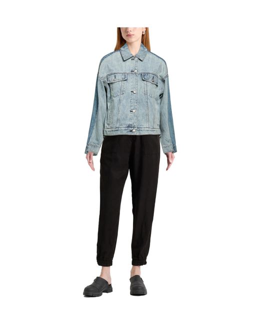 Rag & Bone Blue Two-Tone Denim Jacket