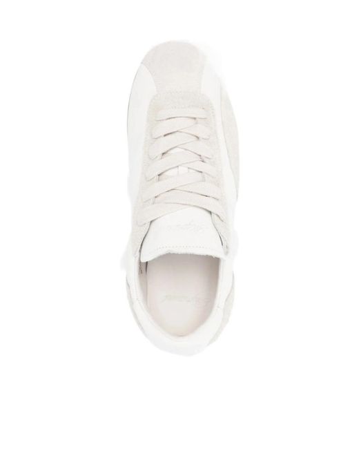 Represent White Lace-Up Sneakers for men