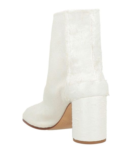 Maison Margiela White Ankle Boots