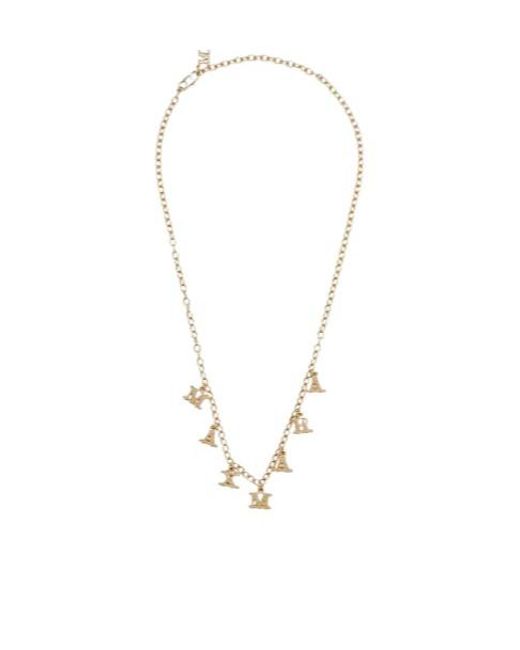 Max Mara Metallic Metal Necklace