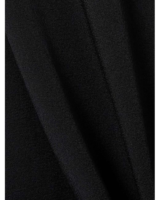 Jil Sander Black Long-Sleeved Satin Shirt