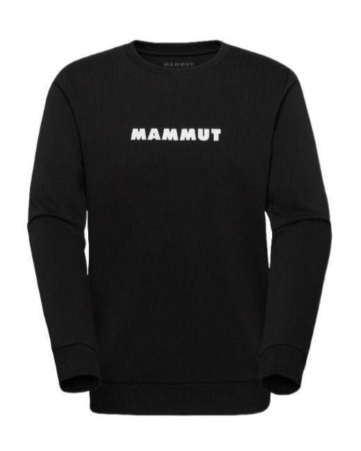 Mammut Black Core Ml Crew Neck Logo for men