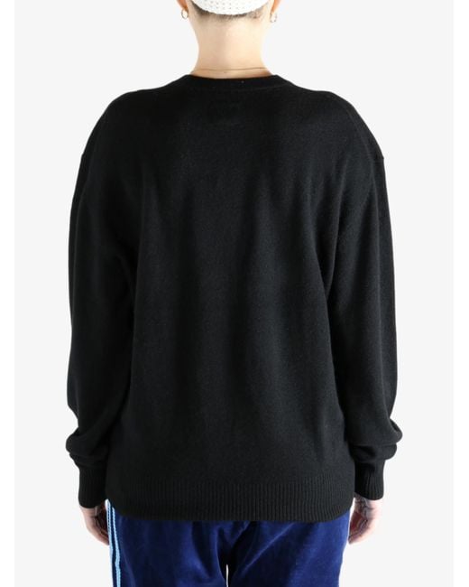 Totême  Black Totême Round Neck Knitted Jumper