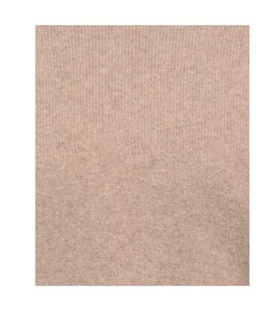 Isabel Marant Natural Solid Color Knitted Turtleneck Sweater