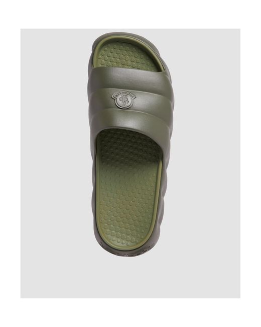 Moncler Green Lilo Quilted Eva Slides for men