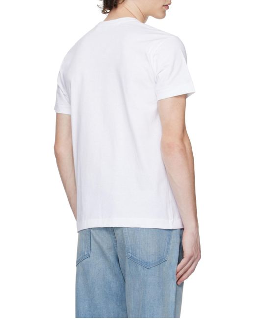 COMME DES GARÇONS PLAY White Crew Neck T-Shirt