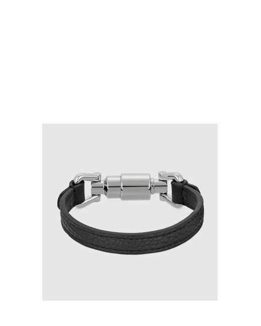 Gucci Black Piston Closure Bracelet for men