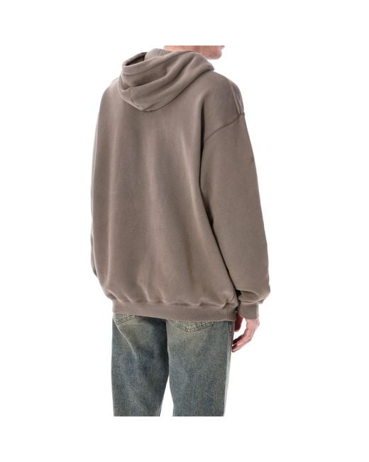 Represent Gray Western Initial Logo Hoodie for men