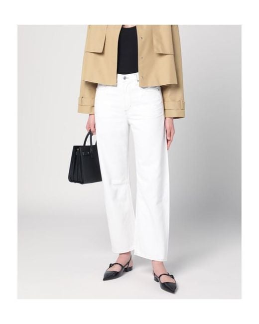 Citizens of Humanity White Belt-Loop Jeans