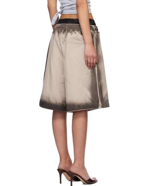 M I S B H V Natural Elastic Waist Shorts