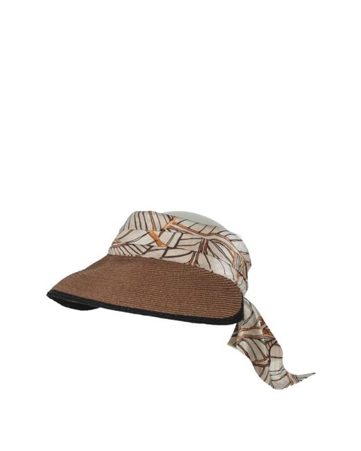 Brunello Cucinelli Brown Woven Widebrim Hat