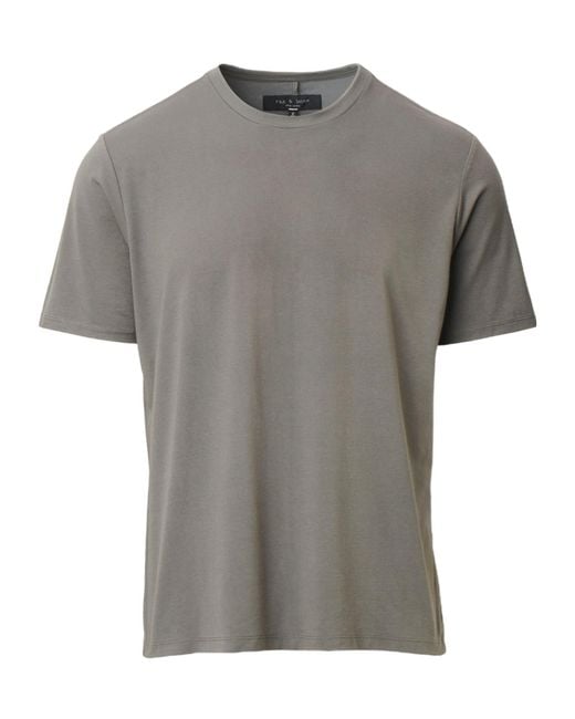 Rag & Bone Gray Classic Tech Knit T-Shirt for men