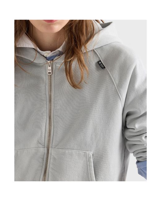 Prada Gray Cotton Hoodie Jacket