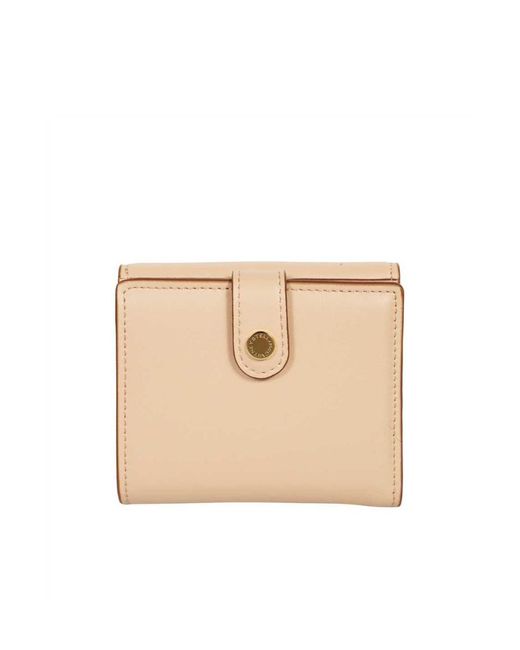 Stella McCartney Natural S-Wave Small Flap Wallet