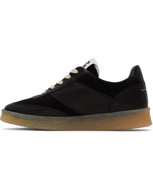 MM6 by Maison Margiela Black Replica Lace-Up Sneakers