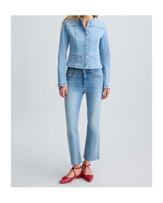 Liu Jo Blue Button-Up Denim Jacket