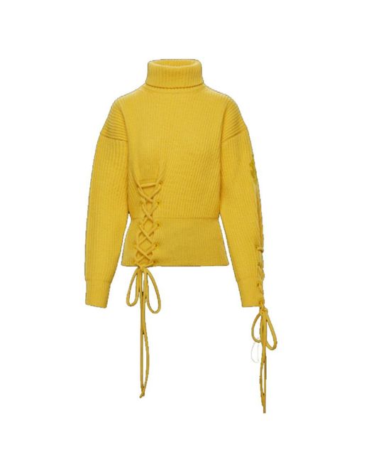 Moncler Yellow Turtleneck Pullover for men