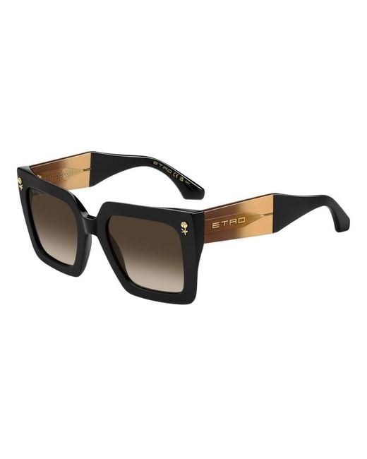Etro Natural Square Frame Sunglasses