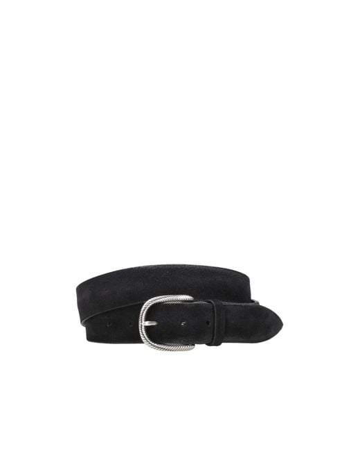 Orciani Black Buckle Belt for men