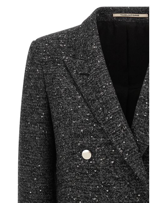 Tagliatore Black Jasmine Tweed Blazer