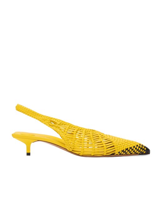 Jacquemus Yellow Les Cubisto Banane Pointed-Toe Pumps