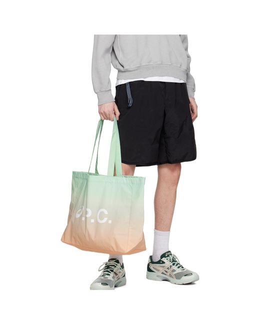 A.P.C. Blue Diane Asics Shopping Bag for men