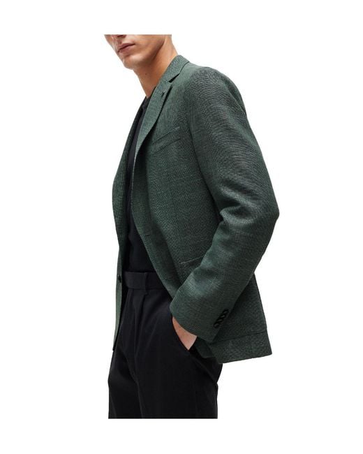Boss Green Single-Breasted Blazer for men