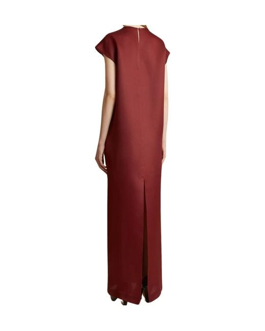 Khaite Red Lohan Maxi Dress