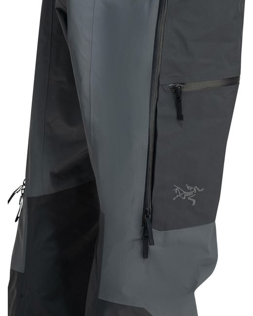 Arc'teryx Gray Sabre Bib Gore-Tex Pants for men