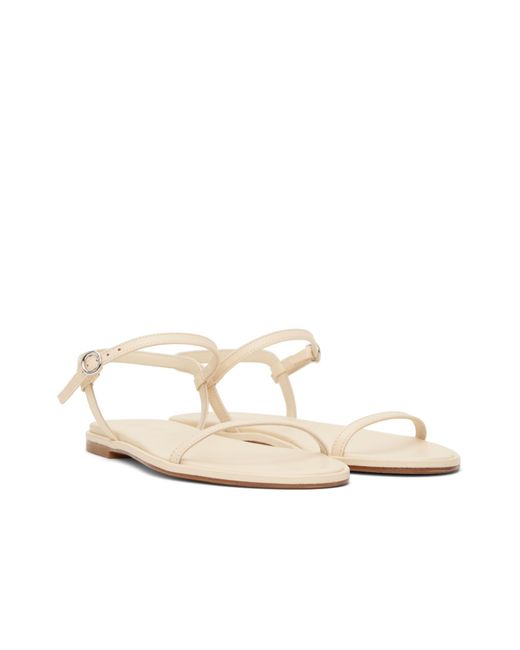 Aeyde White Nettie Open Toe Sandals