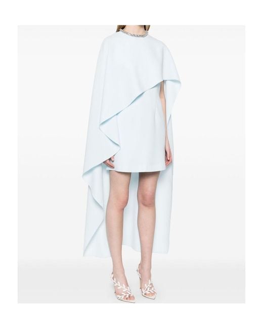 Roland Mouret White Cady Midi Dress