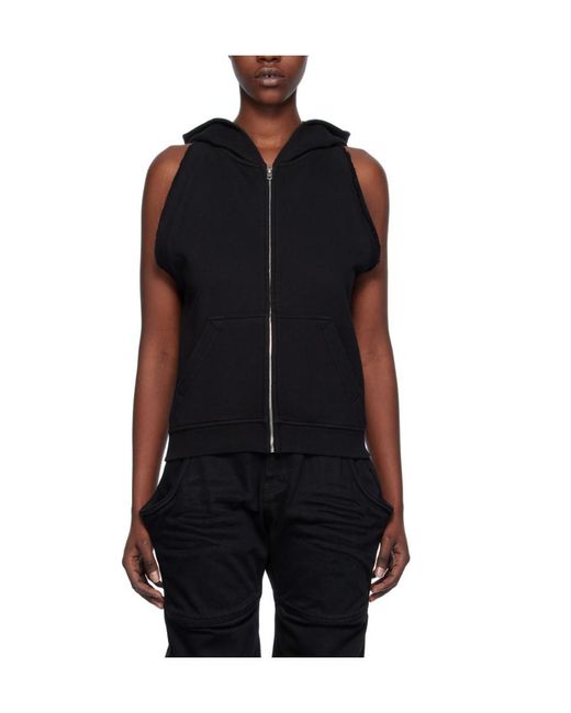 we11done Black Sleeveless Hooded Vest
