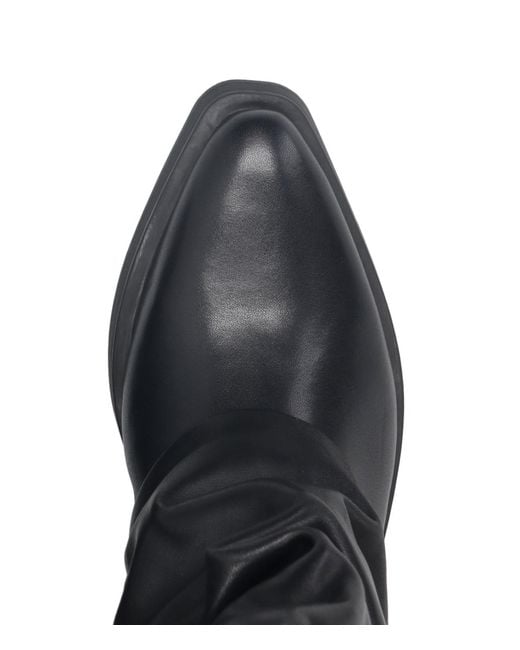 Ash Black Round-Toed Boots