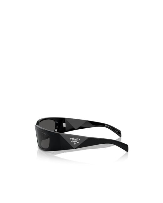 Prada White Eyewear Butterfly Frame Sunglasses