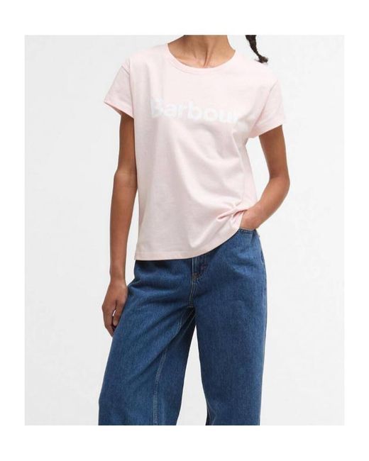 Barbour Pink Hartland T-Shirt