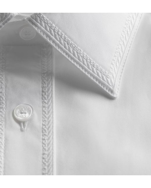 Dior White Shirt With Moulures Embroideries for men