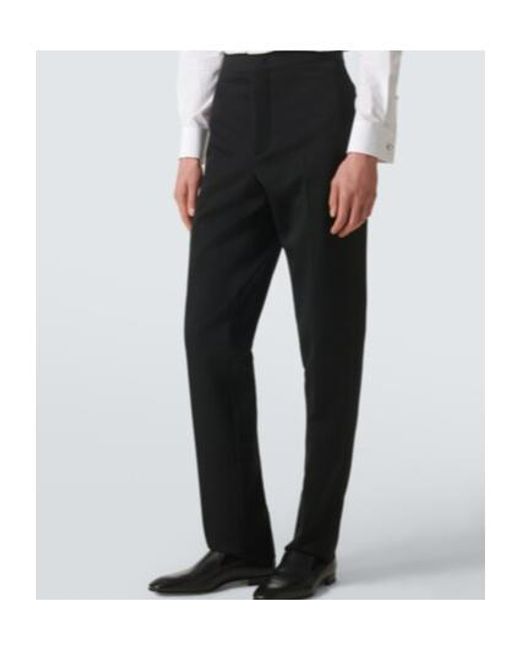 Jil Sander Black Satin-Trimmed Wool Blazer for men