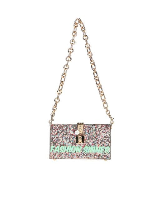 Dolce & Gabbana White Mini Colorful Handbag